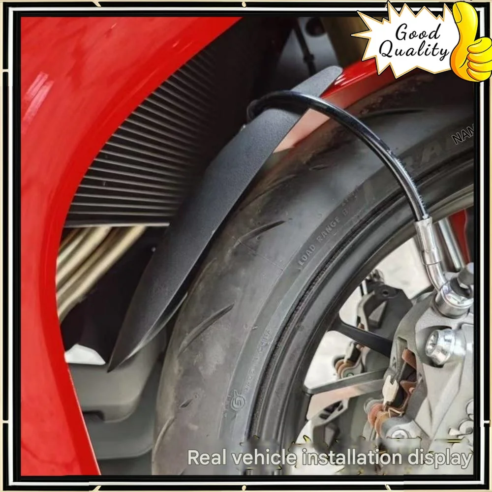 

Applicable to the 2024 VOGE RR660S modified front wheel extended fender non-destructive installation extended front fender