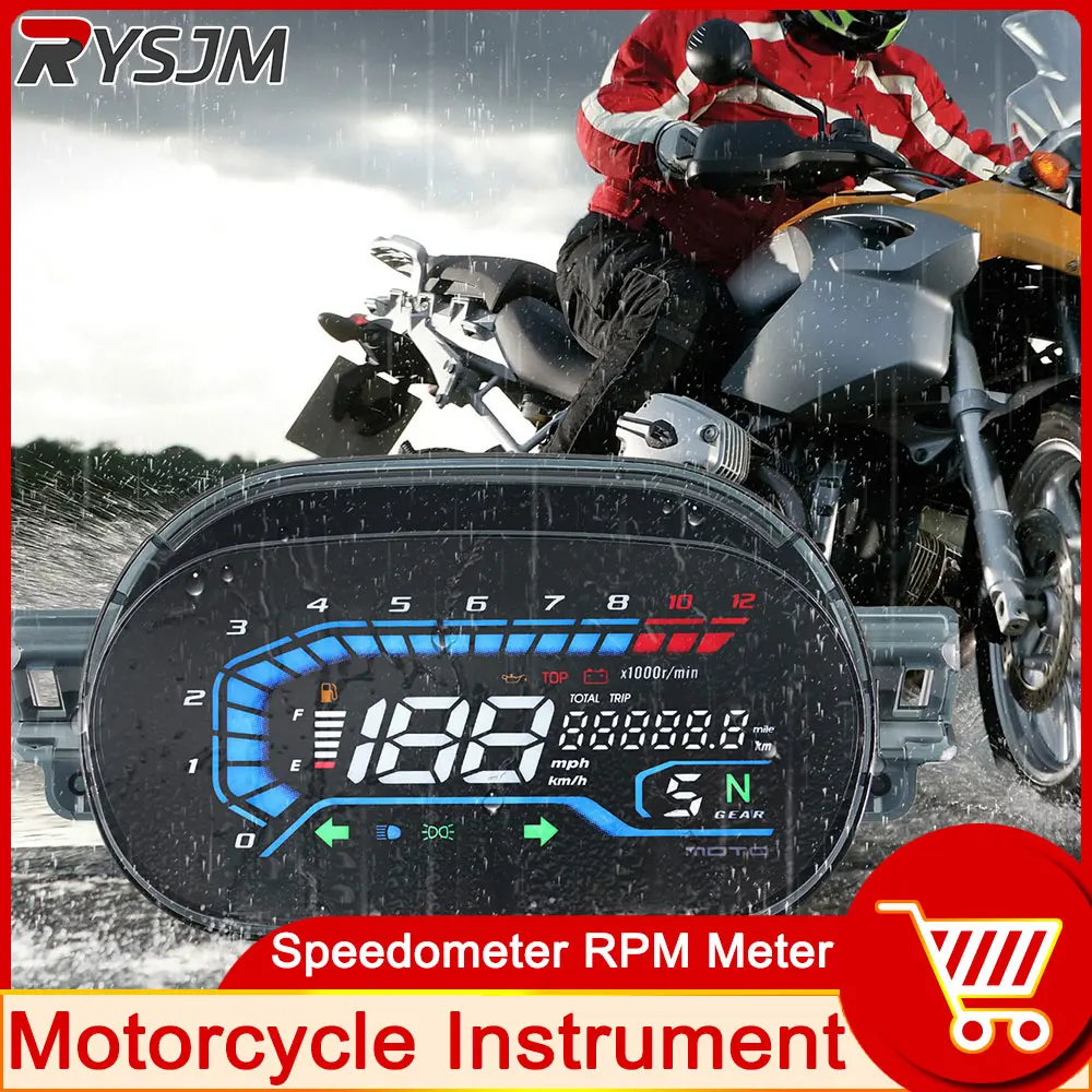 

Цифровой измеритель, спидометр, одометр, цифровой прибор для мотоцикла, датчик уровня топлива, тахометр, приборная панель для YAMAHA Y125ZR Y125Z