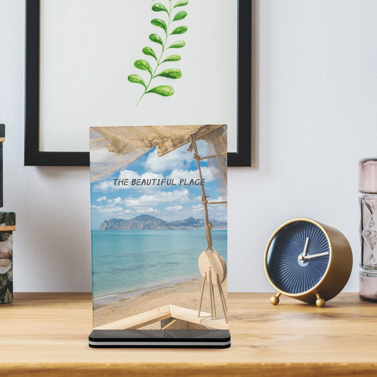 Display Board Preis Stand Tisch Schild Halter Poster Werbung Rack Acryl Papier