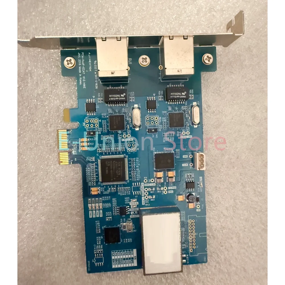 1 Pcs Dual Network Port Acquisition Card PCIE-R16IF-E CAT-V1.0.0