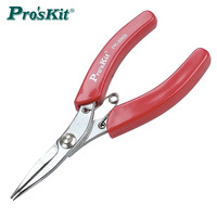 Proskit 1PK-396A/1PK-396B precision stainless steel non-slip pliers with red handle electronic DIY household repair hand tools
