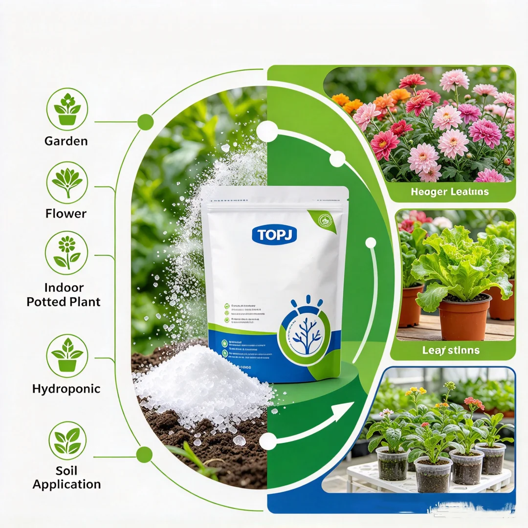 TOPJ Water Soluble NPK Fertilizer With Trace Elements Plant Nutrient For Garden Flower Indoor Potted Plant Hydroponic Soil Appl