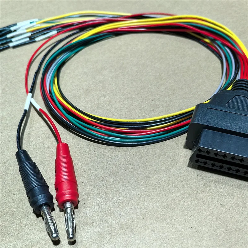 Universal ECU Connection Cable MPPS OBD Breakout Tricore Interface Cable Car OBD2 Diagnostic Adapter With ECU Pinout 12V Switch