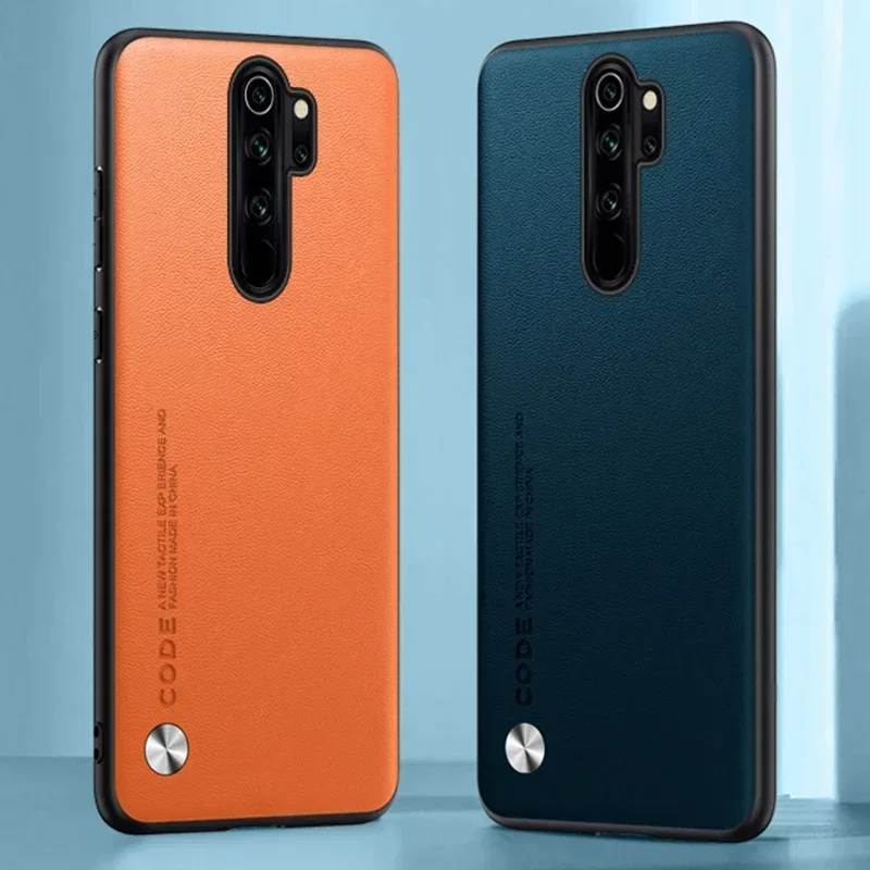 جراب فاخر من الجلد الصناعي لهاتف xiaomi redmi note 8 pro ، جراب حماية من السيليكون غير اللامع لـ note 8t
