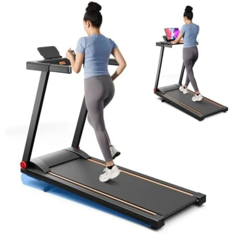 

5% Incline Walking Pad Treadmill, Folding Treadmills for Home,with Handle bar,3.0 HP Quiet Brushless Motor & Dual Cushion System