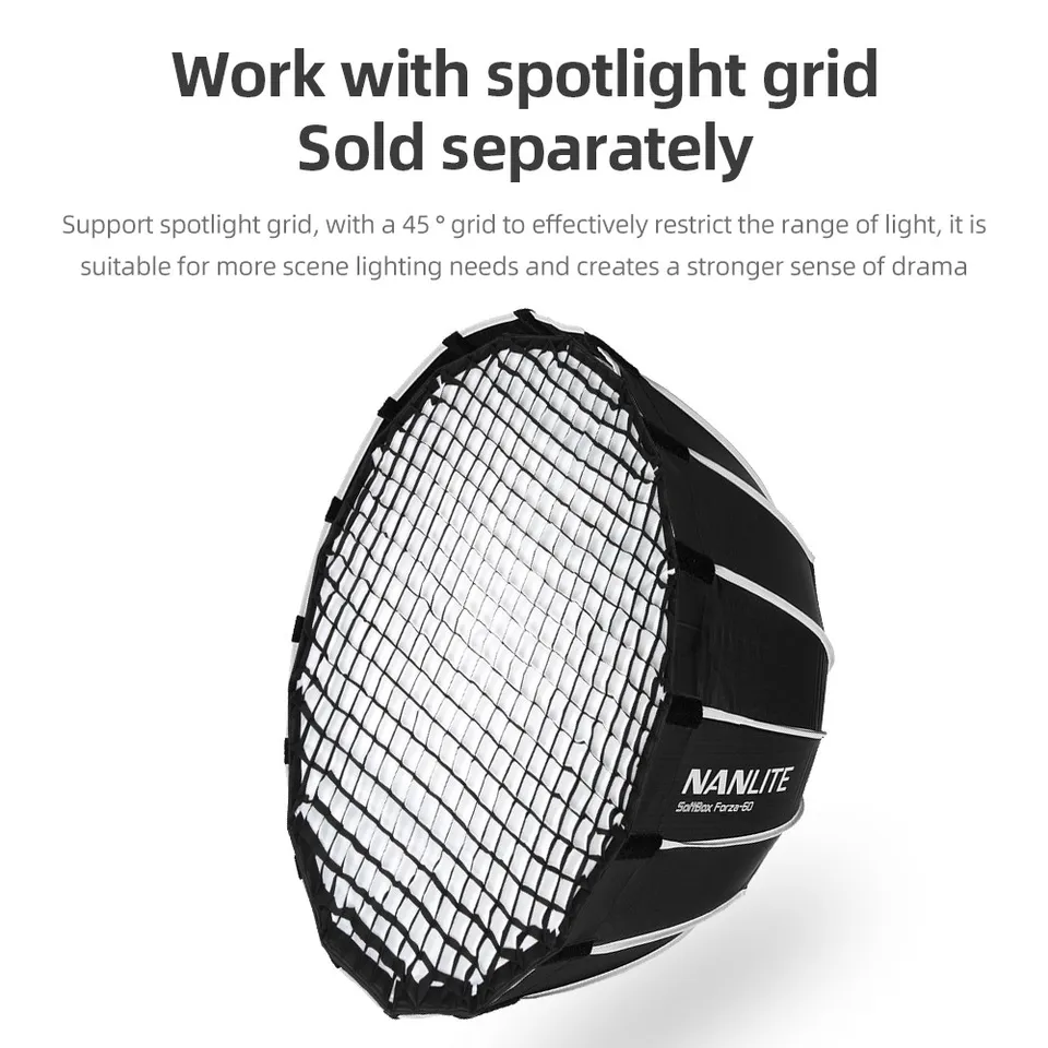 NANLITE Portable 60CM Quickly Fast Installation Deep Parabolic