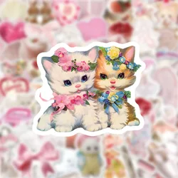 10/30/50PCS Cartoon Aesthetics Pink Stickers Cute Ins Style Decals DIY Decoration Notebook Phone Bike Laptop Fridge Luggage Toys