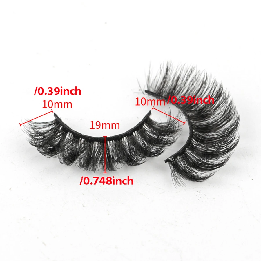 محاكاة فرو المنك المجعد السميك الأوروبي والأمريكي 7D 10 أزواج من الرموش الصناعية، مناسبة للمراحل اليومية والعطلات #6