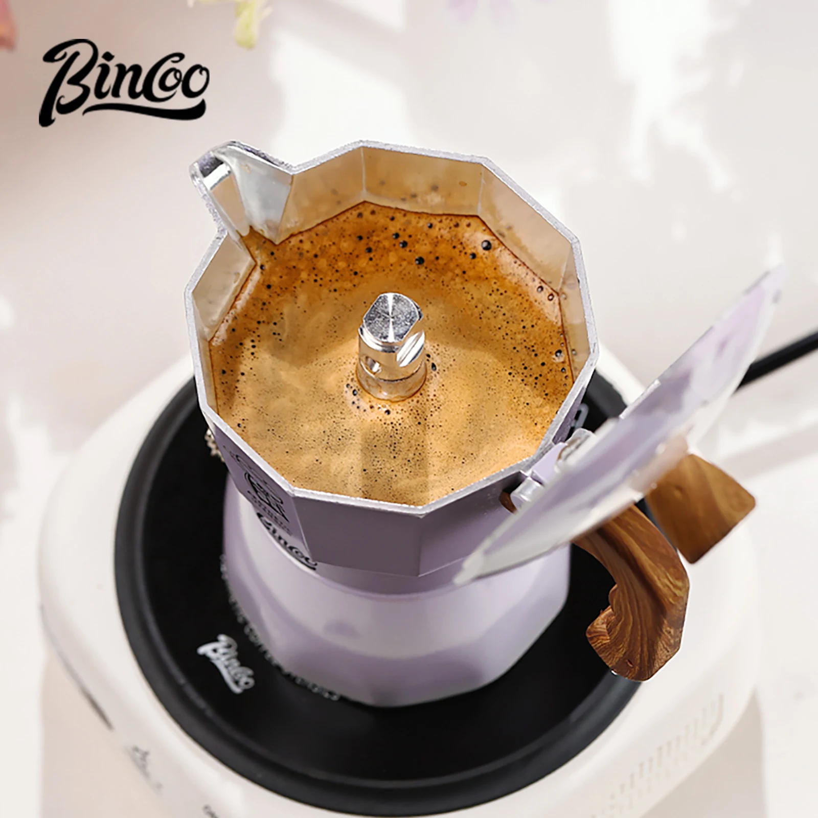 Bincoo Coffee Double Valve Moka Pot Espresso Maker Italian Coffee Professional Home Barista Accessories Coffee Maker Tools 220v - Image 6