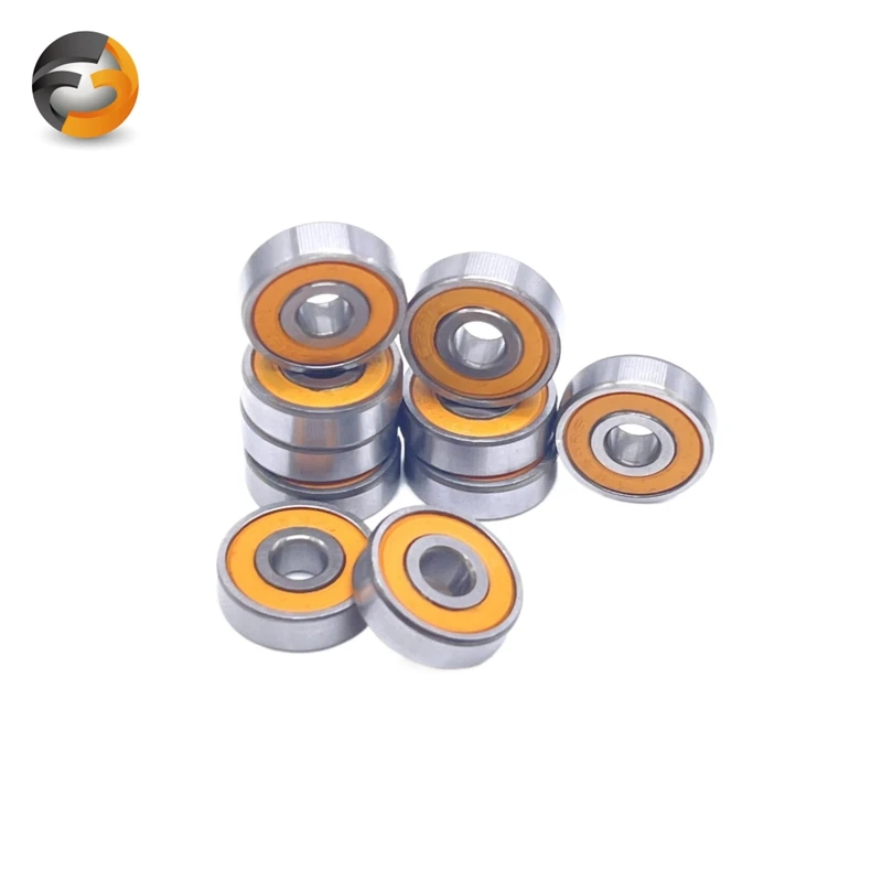 695-2rs Lager ABEC-7 5pcs 5x13x4mm Miniatur 695rs Kugellager 619/5rs orange abgedichtetes Lager 2rs