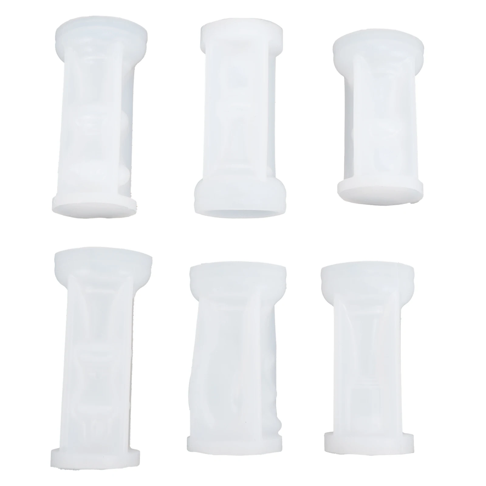 

6 Pcs Halloween Chess Mold Wax Silica Gel Silicone for Handmade Candles.