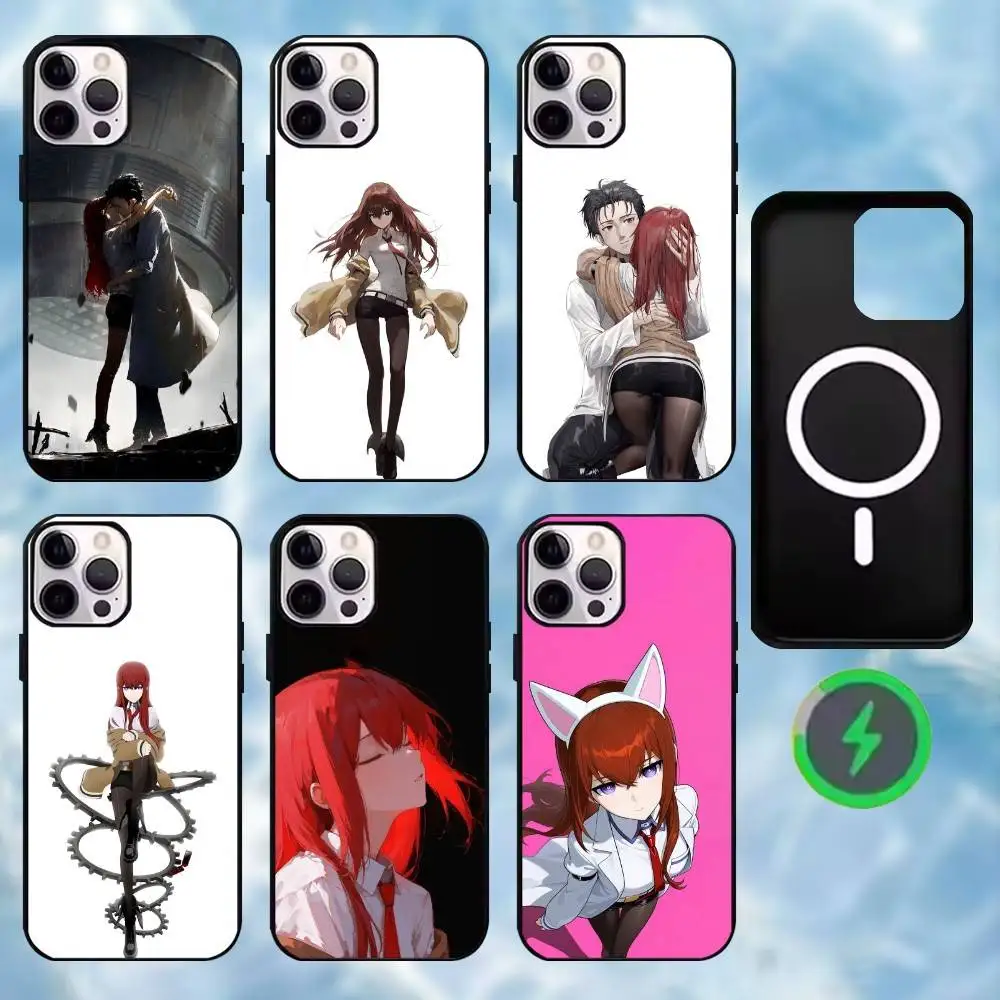 

Steins Gate Phone Case For iPhone17,16,15,14,13,12,11 Plus,For Magnetic Wireless Charge Cover