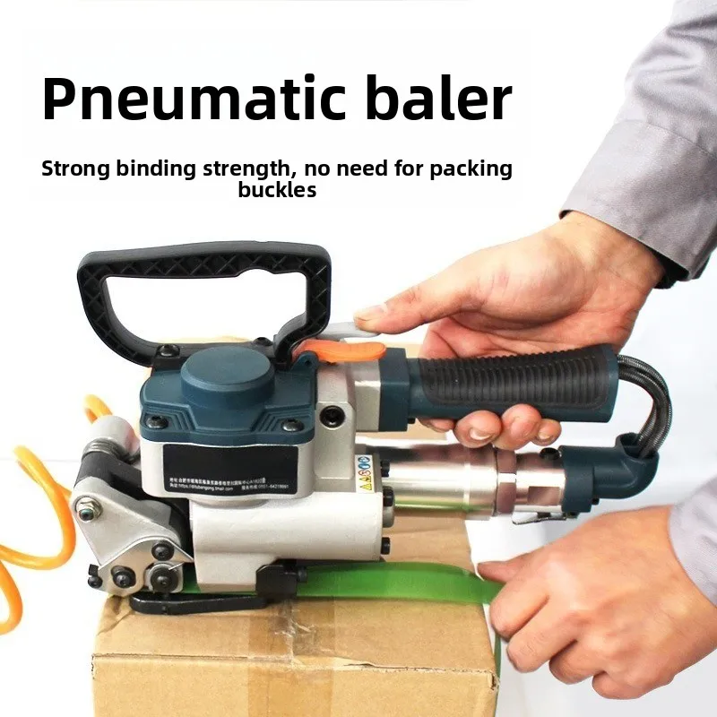 Pneumatic Strapping Machine B19 Semi Automatic PET Strap Banding Tool for Carton Brick Wooden Box Packaging Heavy Duty Use