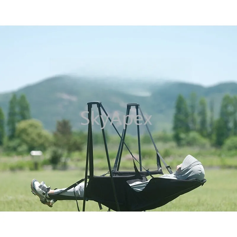 Outdoor Folding Hammock Rocking Swinging Camping Chair Portable Heavy Duty High Load Bearing  For Beach Picnic Patio Yard Travel