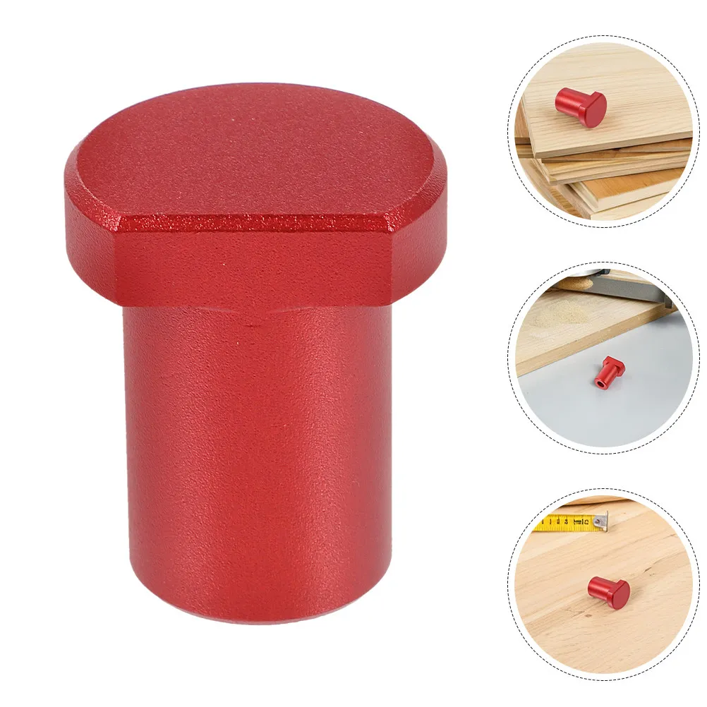 

6Pcs Woodworking Bench Dogs Aluminum Alloy Low Profile Clamping System Workbench Dog Clamp Table Planing Stop T Track
