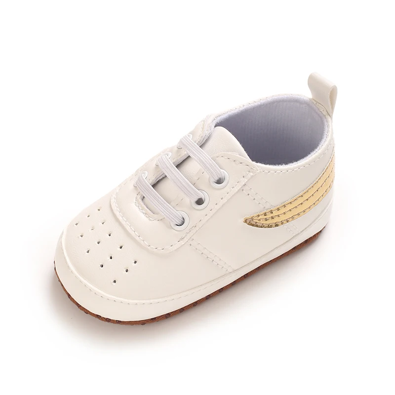 Baby-Sneaker mit weicher Sohle, Neugeborenen-Laufschuhe, rutschfeste PU-Leder-Freizeitschuhe für Kleinkinder von 0-18 Monaten, für Jungen und Mädchen. – Detail 24