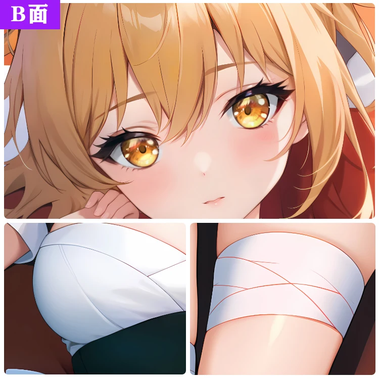 جينشين أنيمي تأثير Yoimiya مثير Dakimakura دافئ أوتاكو الرجال وسادة غطاء الكتان الهدايا MXZ