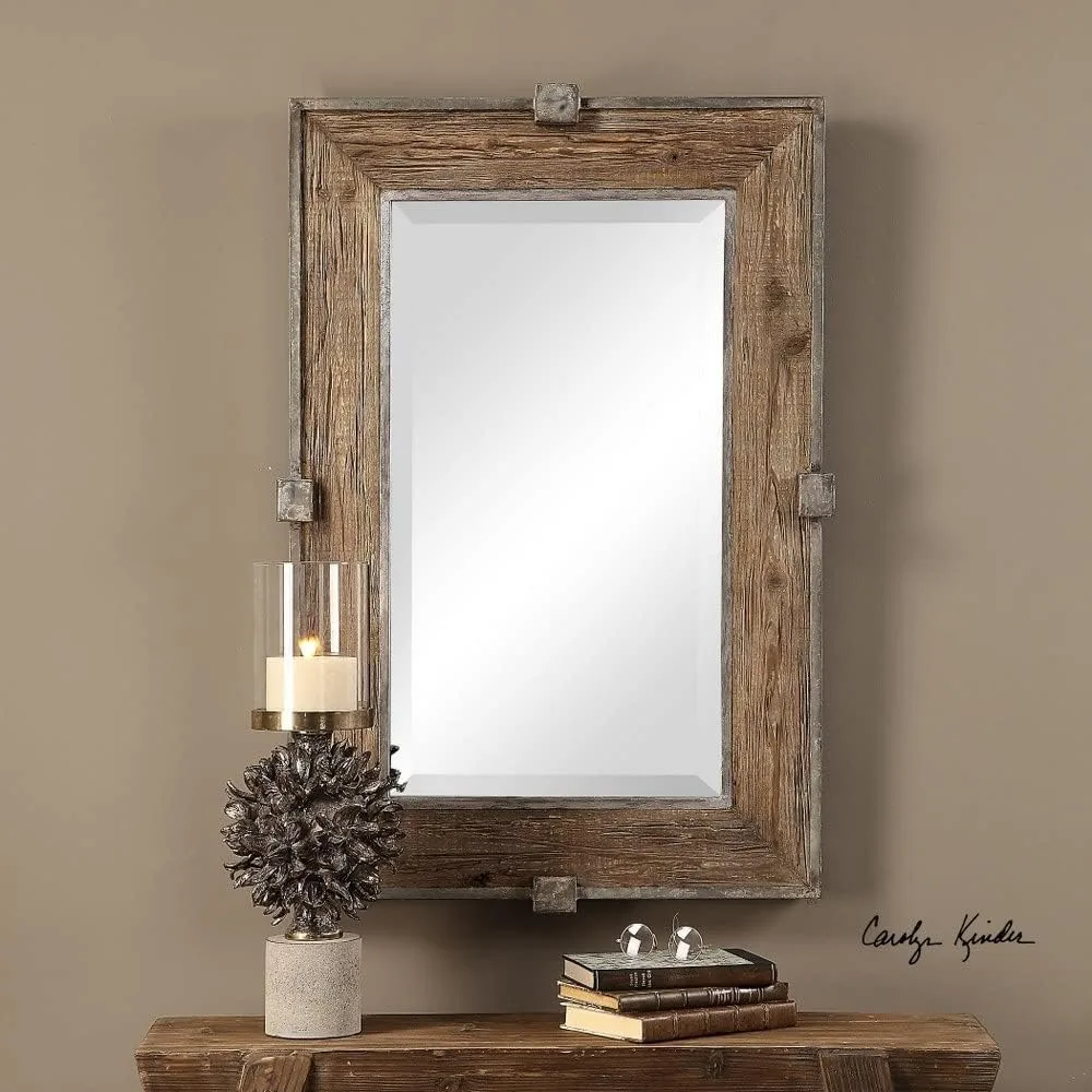 37.25 Inch Bath Mirrors- 25.25 Inches Wide By 2.6 Inches Deep, Mirror