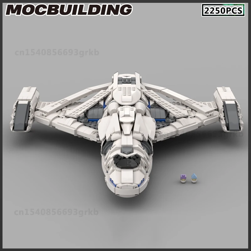 MOC Building Block Space Ship Starfighter Battleship Shuttle Model DIY Bricks  Assembling Toys Christmas Present Birthday Gift