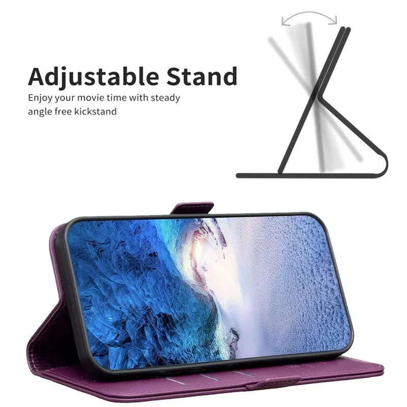 Business Leather Case Wallet Magnetic Buckle Flip Leather Case For VIVO Y78 Y51 Y51s Y51a Y36 Y35 Y33s Y27 Y22s Y21 Y21s Y15S
