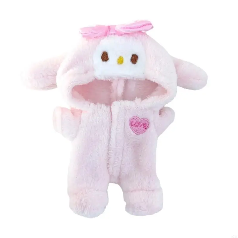 

97BC Plush Doll Romper Anime Costume For Anime 17Cm Sitting Doll Children Collector