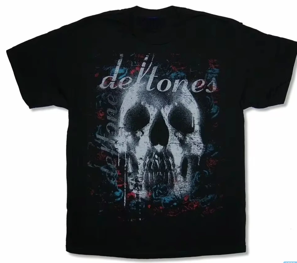 

Deftones Horror T Shirt Men Harajuku Gothic Black Shirt Summer Streetwear Boys Girls Japanese Vintage Loose T-shirts