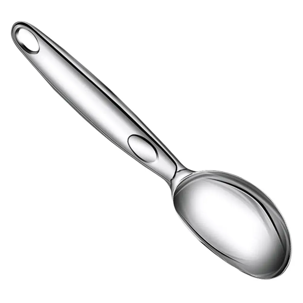 

Spoon Ice Cream Scoop Icecream Fruit Heavy Duty with Comfortable Handle Silver Commercial