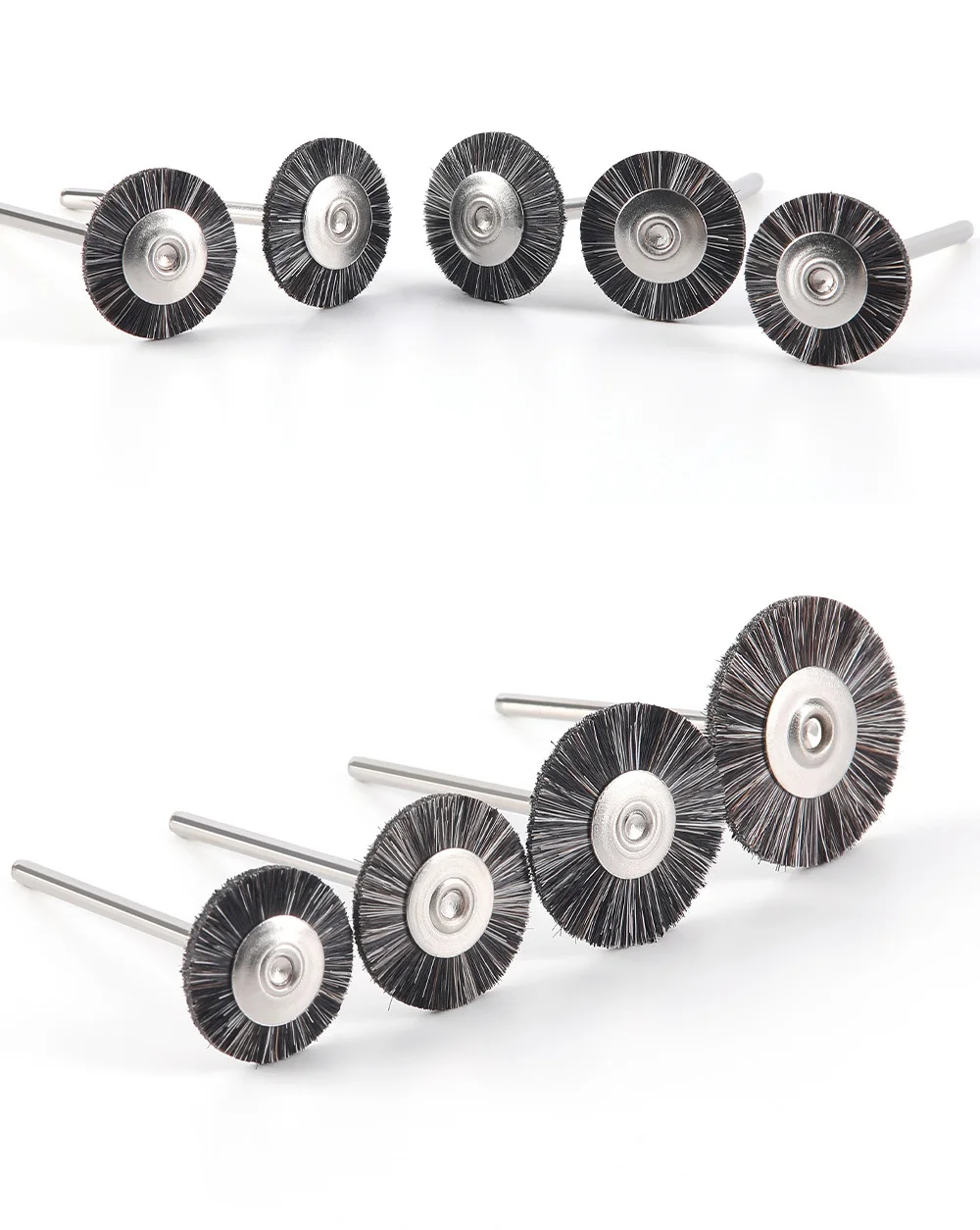 10 Stück Dental-Polierbürsten, weiß/grau, Ziegenhaar, 17/19/22/25 mm, extra weich, für Zahnarzt-Polierer mit niedriger Drehzahl – Detail 18