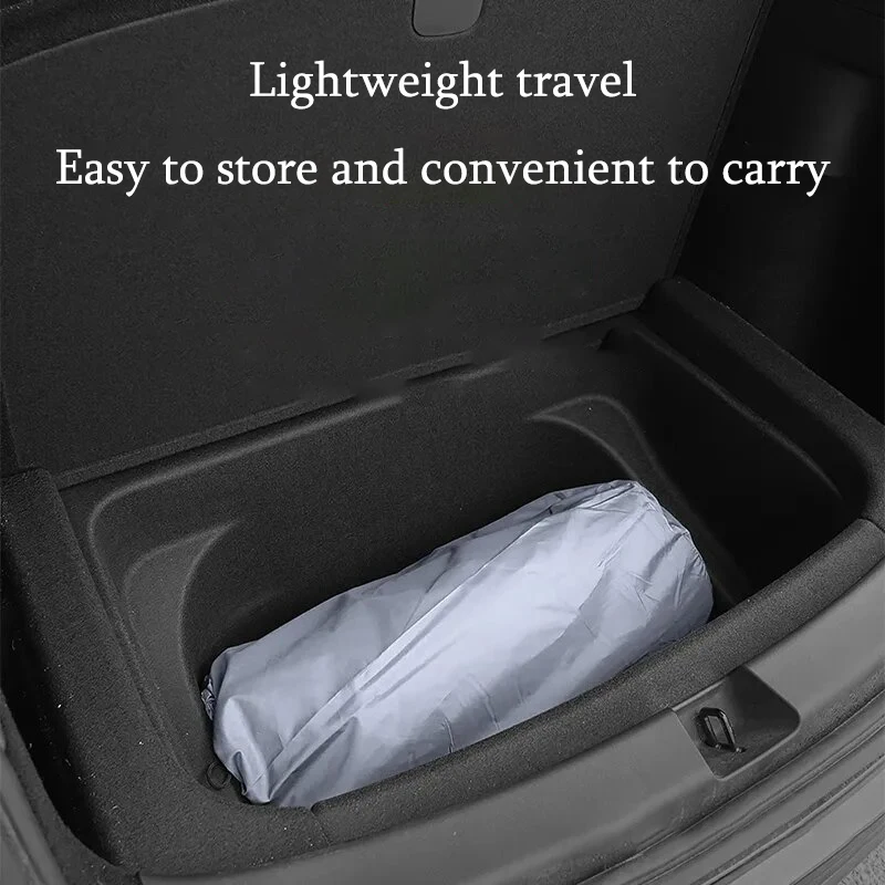 For Tesla Model Y Inflatable Air Mattress Outdoor Camping Air Cushion Bed Suede Fabric Car Travel Bed Car Interior Accessories