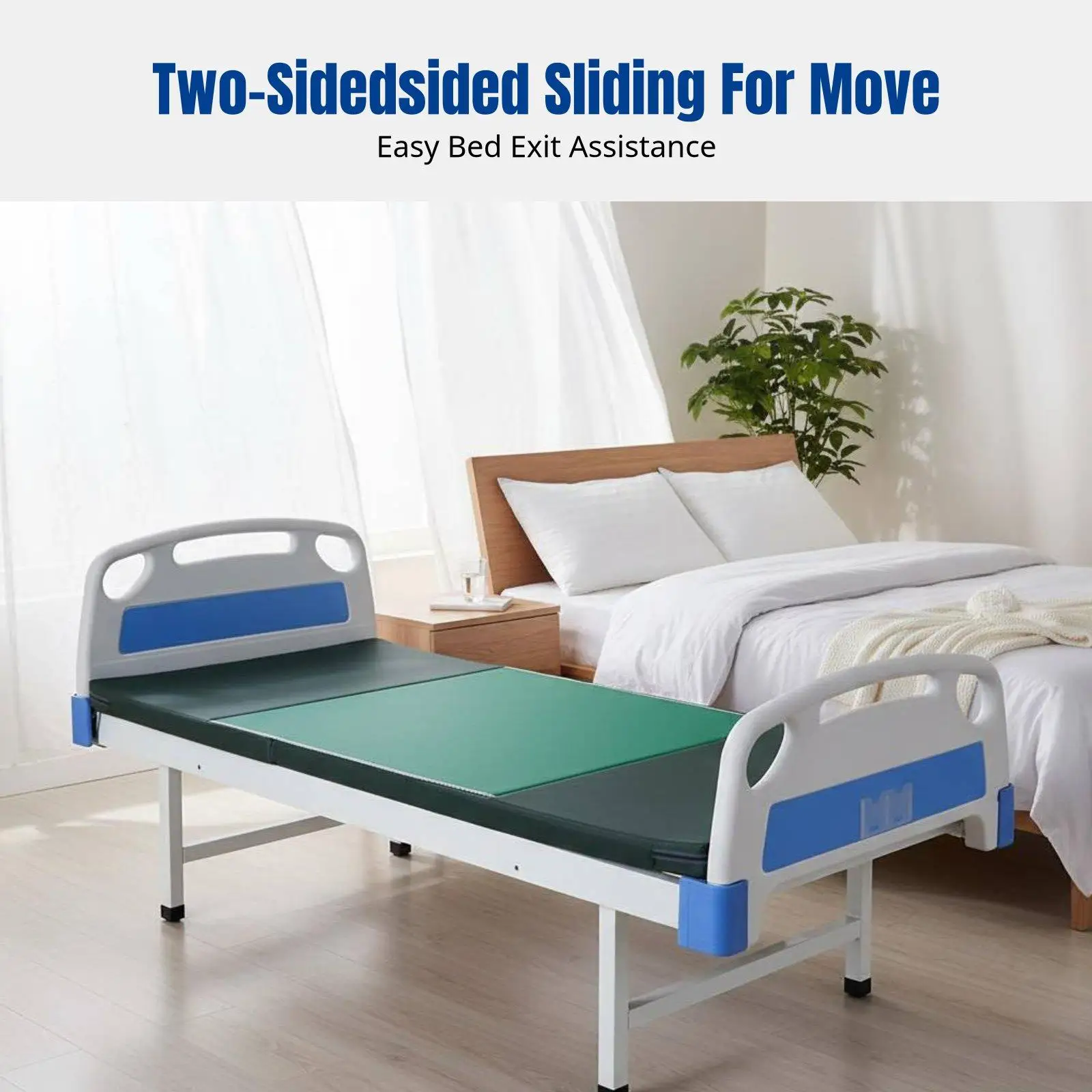Patient Transfer Pad Nylon Slide Sheet for Bedridden Elderly Repositioning Aid Smooth Glide Mobility Helper