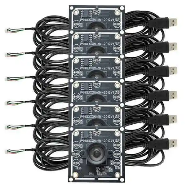 Hot sale 6PCS 100 Degree Camera Module 1MP OV9732 1280x720 USB Free Driver Manual Focus,with 3 Meter Cable for WinXP/7/8/10