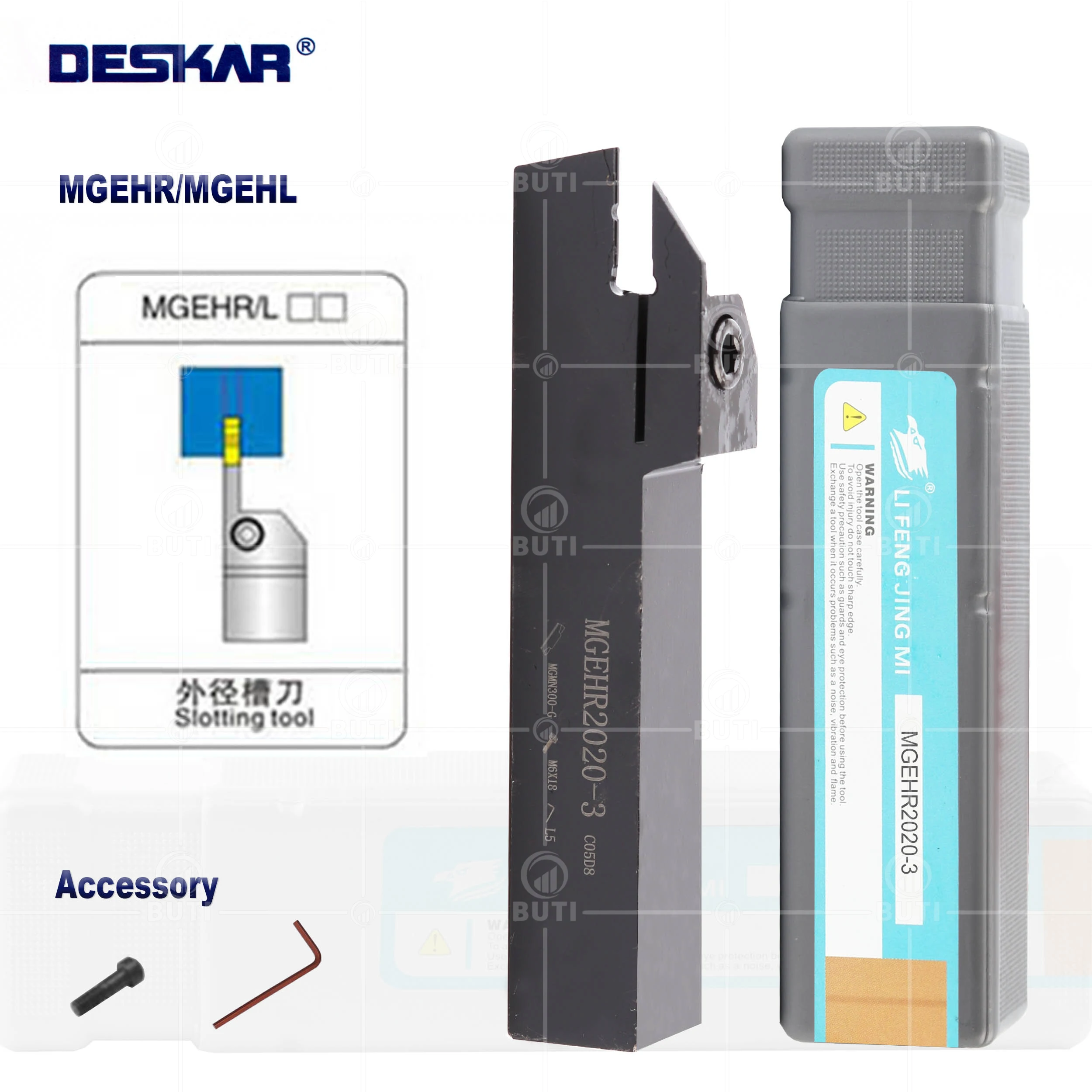 Deskar 100 Original Mgehr1010 Mgehr1212 Mgehr1616 Mgehr20231.5 2.5 Mgehl Grooving Arbor Tools Holder Boring Bar Cutter