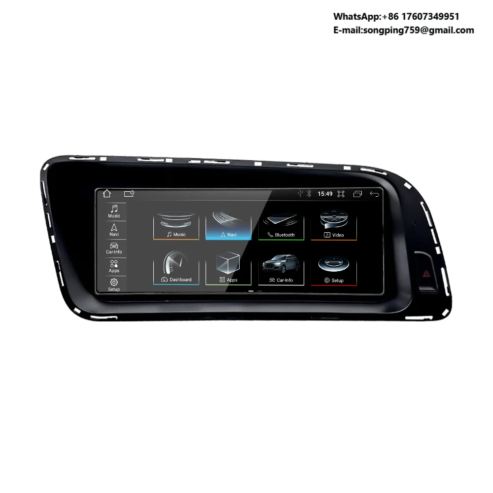 

Wholesale 8.8" Android Wireless Carplay Multimedia Stereo for Audi Q5 2008 - 2017 IPS WIFI 4G BT Touch Screen GPS Navi Receiver