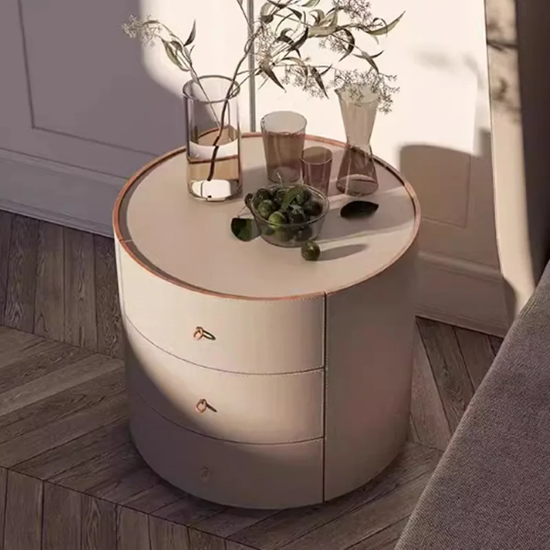 طاولات ليلية بسيطة على الطراز الإيطالي لغرفة المعيشة وغرفة النوم وتصميم الفندق منضدة أثاث منزلي متقدم Mesita De Noche Lsctg #2