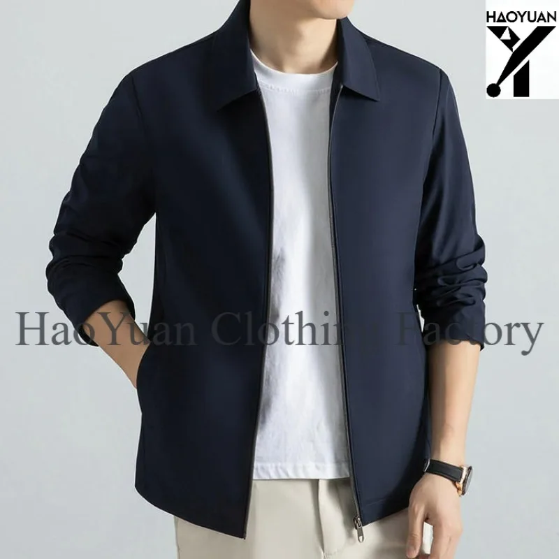 Lightweight Work Jacket Men's Fashionable Waist Cinching Zipper Pocket  Jacket Full Zipper Jacket Outdoor Sportswear