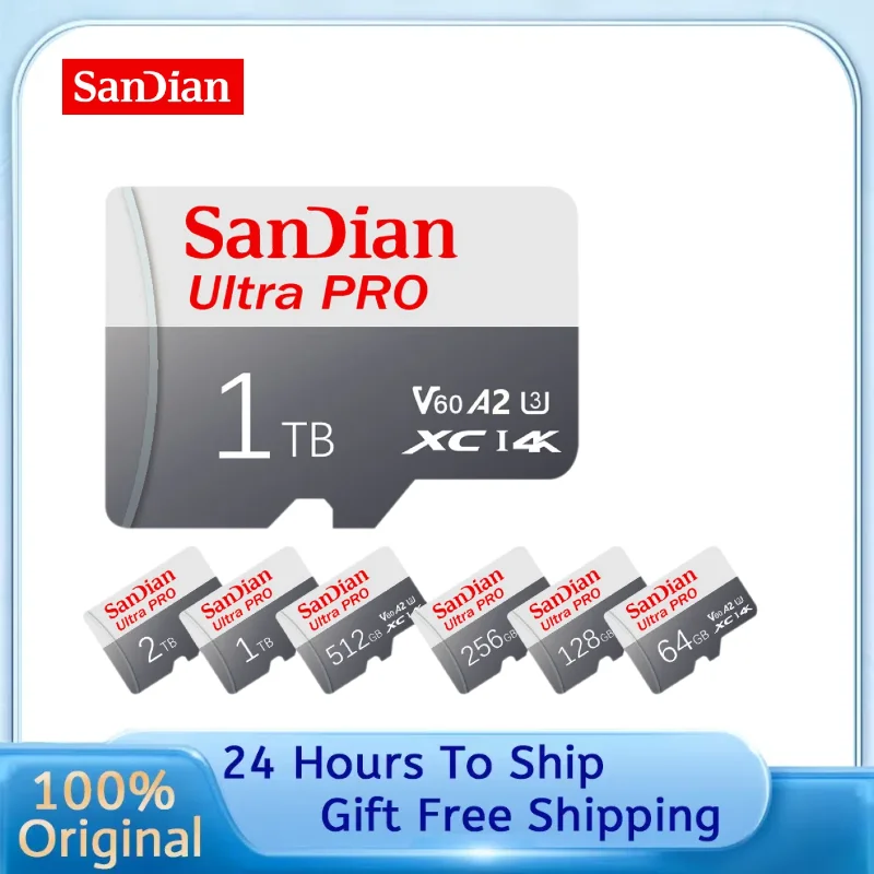 Sandian original 1tb micro tf sd karte 2tb mini tf flash karte speicher karte sd adapter für kamera nintendo switch uav phone sd karte