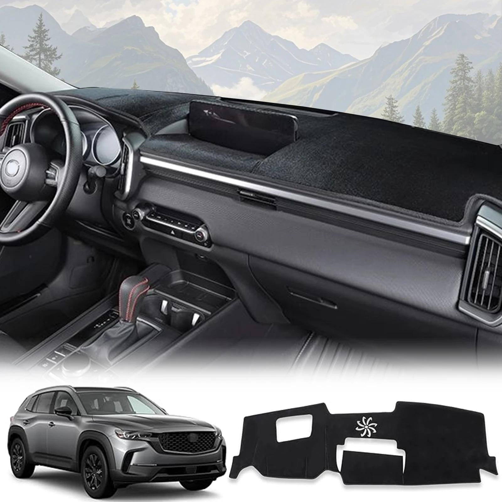

for Mazda CX-50 CX50 2025 2024 2023 Car Dashboard Mat Sunshade Protective Carpet Dash Mat Dashmat Accessories
