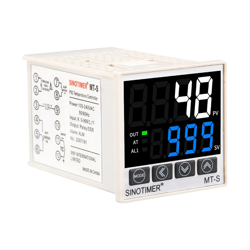 Regolatore di temperatura PID digitale economico Relè di riscaldamento/raffreddamento Uscita SSR Modulo termostato Termocontroller 48 * 48mm