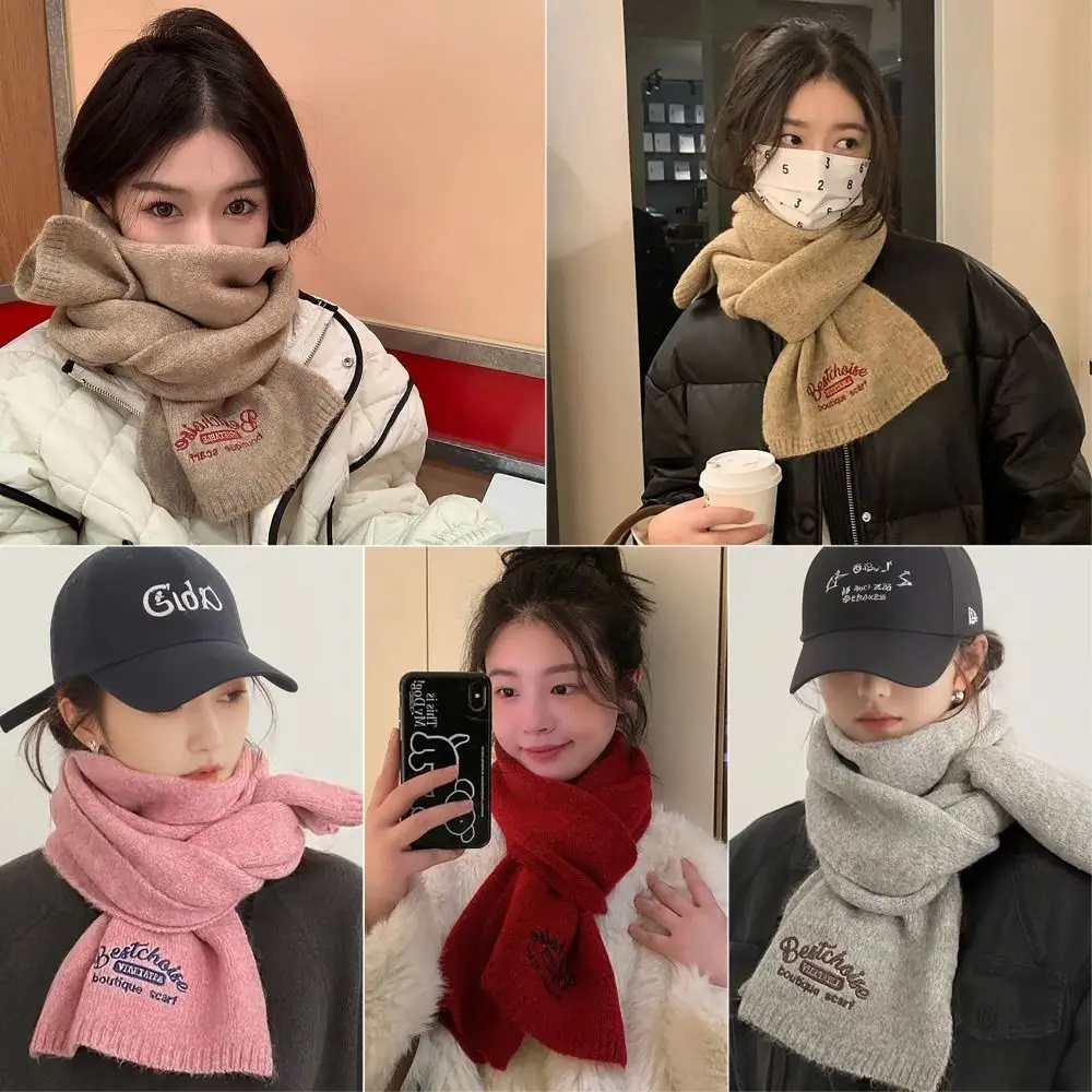 140x30 ซม.ถักผ้าพันคอขนสัตว์All-Matchหนาผ้าคลุมไหล่สีทึบฤดูหนาวWARMความร้อนคออุ่นสําหรับผู้หญิงหญิงMaiden