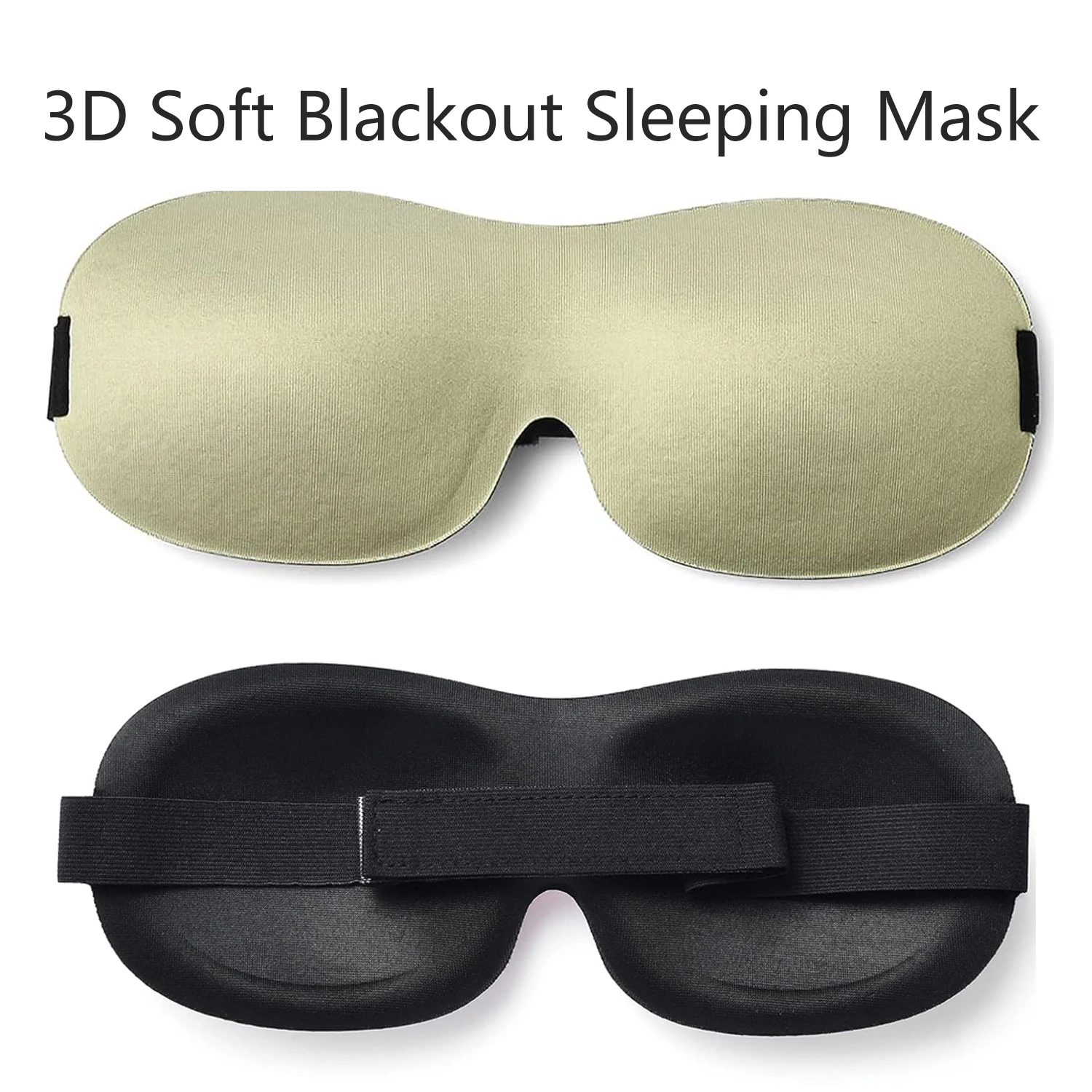 1-Pack Sleep Eye Mask, 3D Soft Blackout Sleeping Mask for Men Women - Green