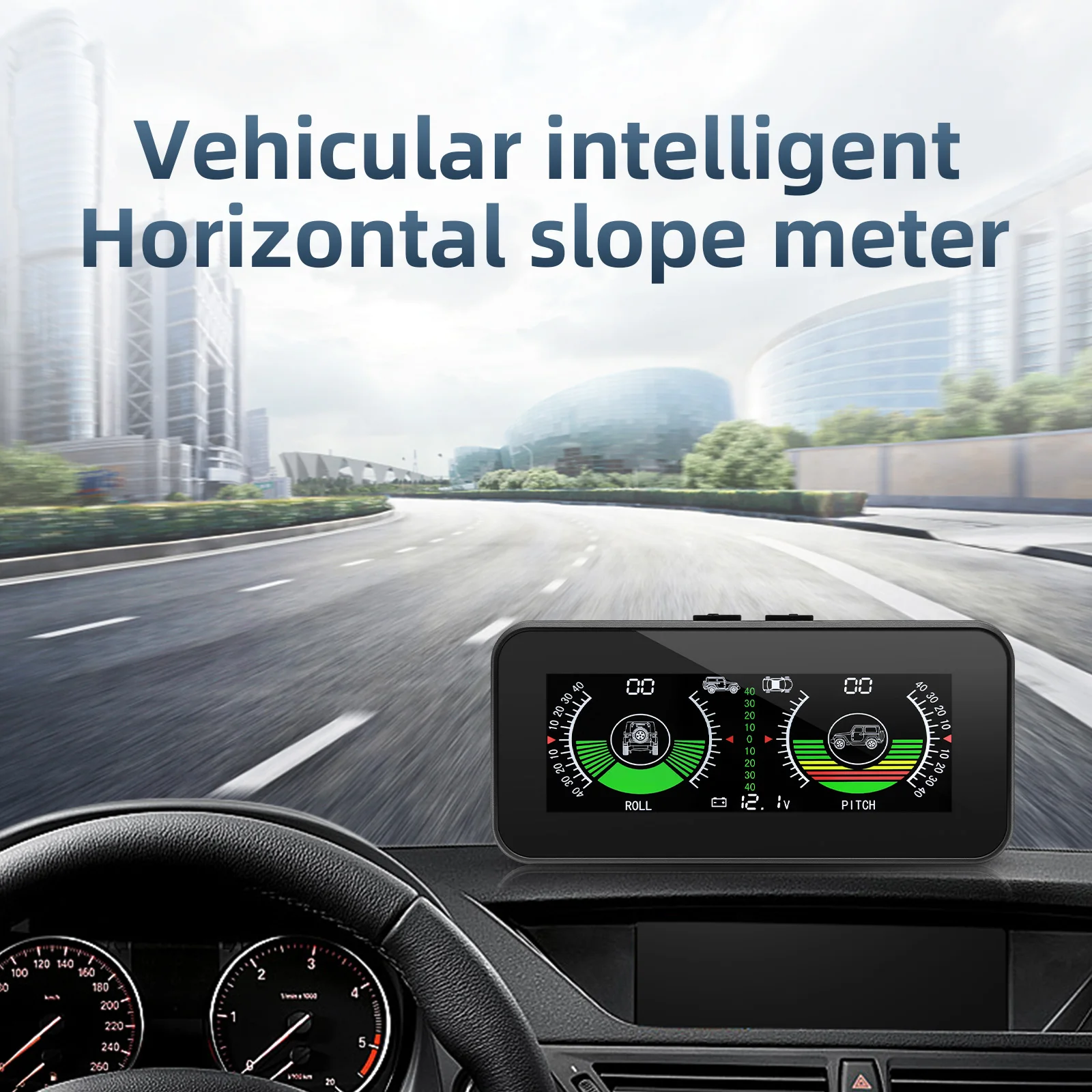 M60 / M50 Head-Up-Display Geschwindigkeits- und Neigungsmesser Digitaler GPS-Neigungsmesser Auto HUD-Kompass Geschwindigkeitswarnung 4x4 Offroad-Zubehör – Detail 20