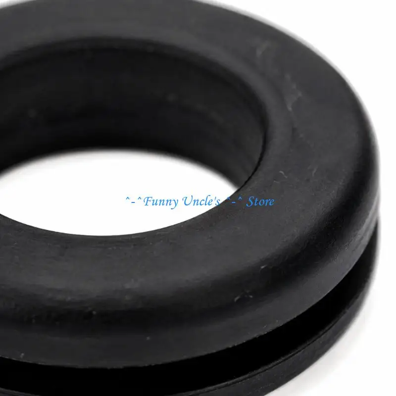 E7CD Two Black 5339 PCV Breather Grommet with Molded Stepped Edges and Central Openings for Replacing Annular Inserts at the