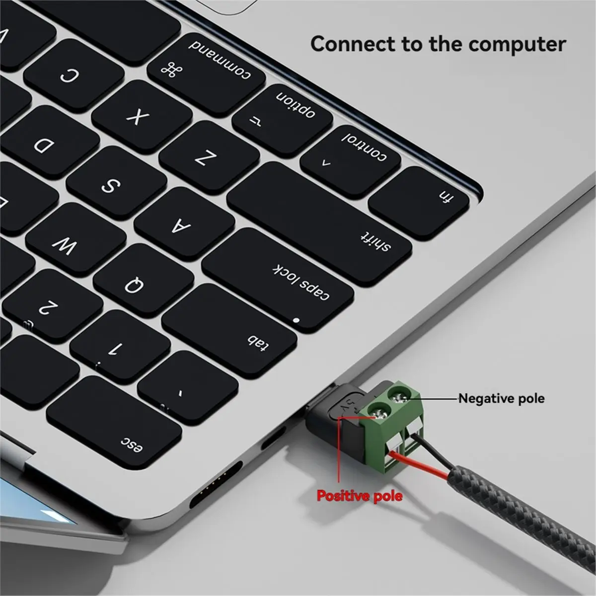 2026 New 12PCS Type C Male to 2Pin 5V Solderless Green Terminal OTG Screw Charger USB Quick Connector for Mmobile Phone PC
