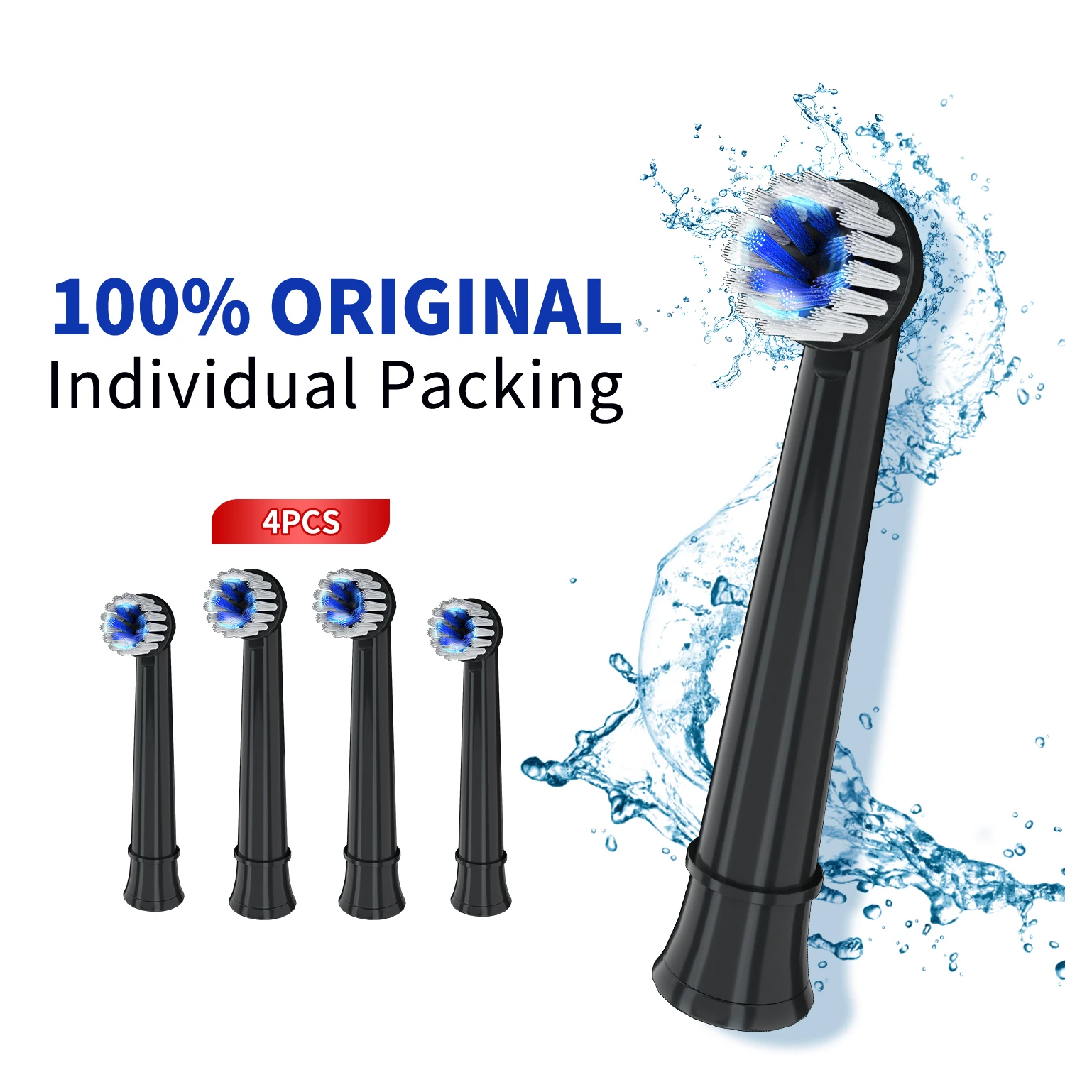 4 pezzi A2729 Testina sostituibile per spazzolino Mornwell T37