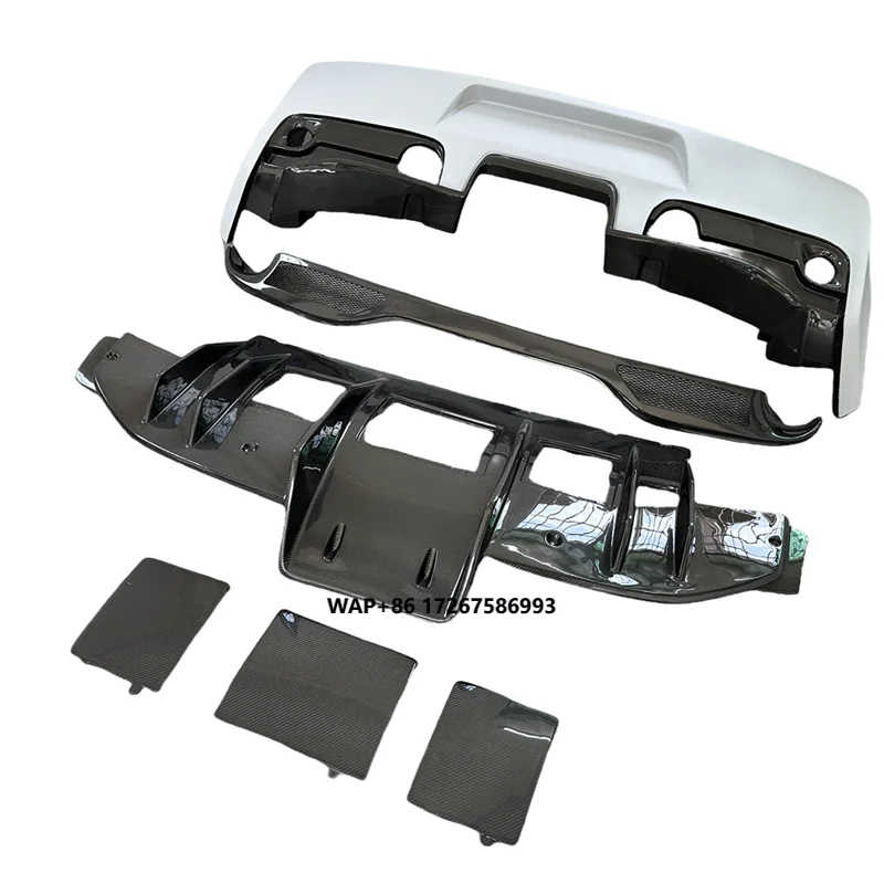 Vehicle Accessories V Style Half Carbon Fiber Rear Bumper for Ferrari 458