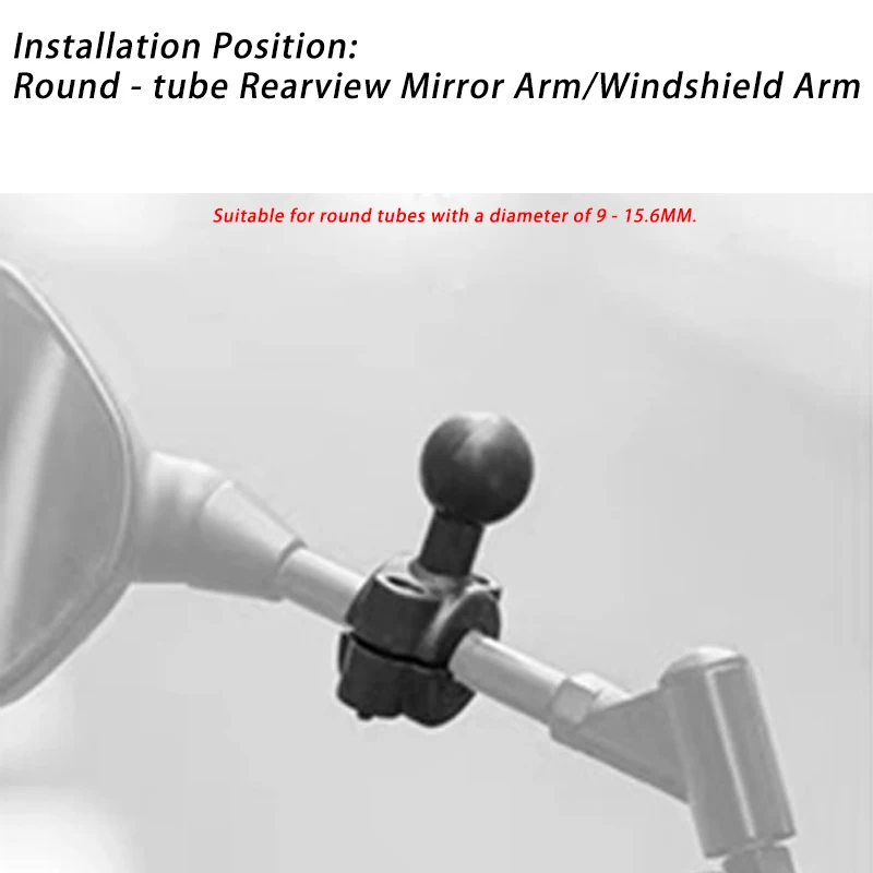 1 بوصة الكرة رئيس محول قاعدة تثبيت دراجة نارية المقود مرآة الرؤية الخلفية قوس ل DJI GoPro Insta360 عمل كاميرا ملحق #1