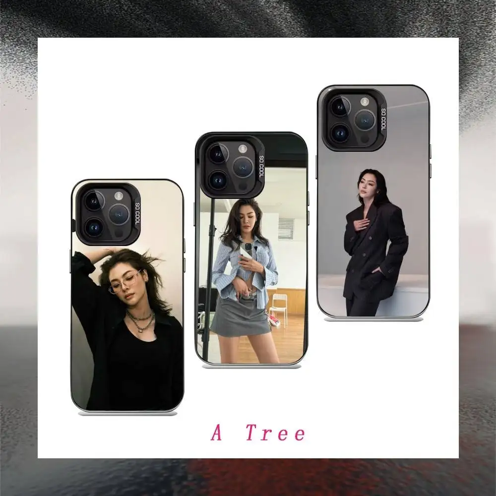 

Actor F-Faye P-Peraya Phone Case For iPhone17, 16,15,14,13,12 Pro Max Black Candy Matte Shockproof Cover