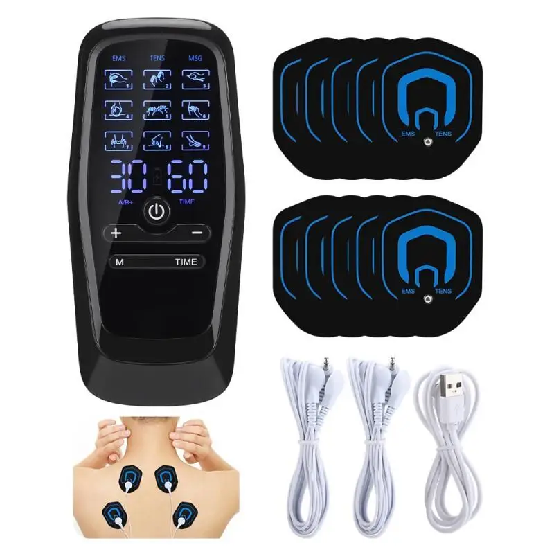 Mini Almofada de Massagem Recarregável para o Pescoço, Massageador Elétrico Inteligente com Múltiplos Níveis de Velocidade
