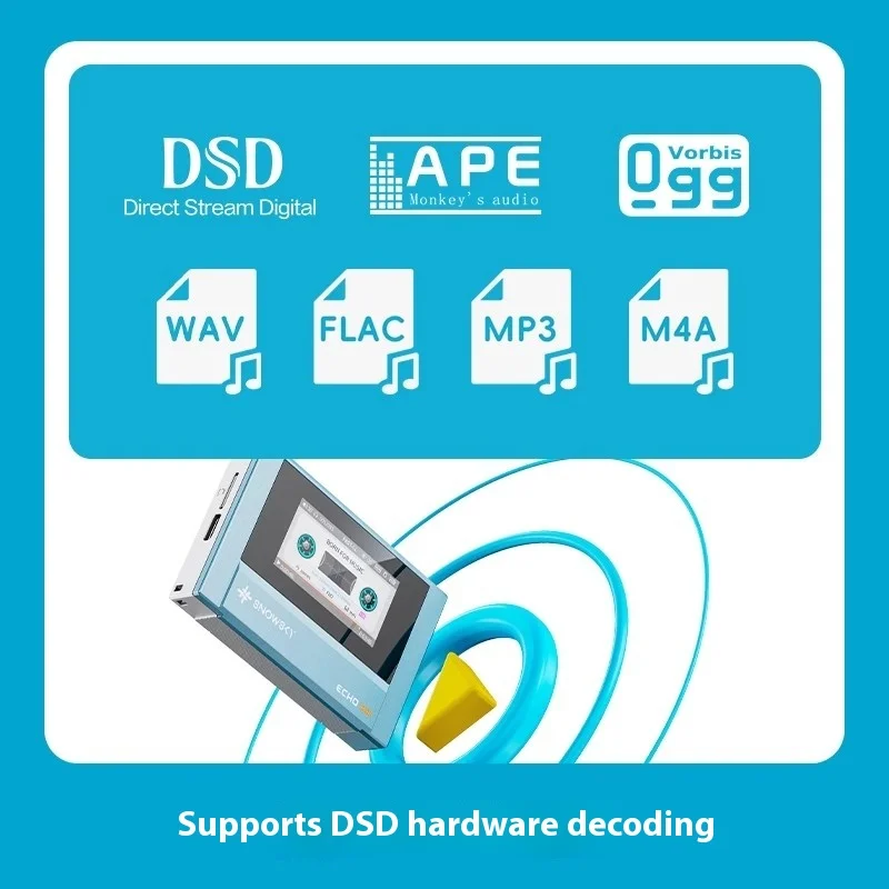 FiiO SnowSky Echo مشغل MP3 بلوتوث محمول مشغل موسيقى صغير بدون فقدان مخصص نظام إخراج مزدوج Dsd موسيقى عالية الدقة #3