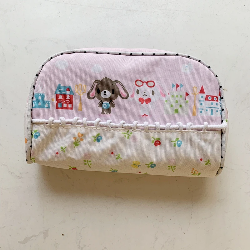 Sugarbunnies-Trousse à crayons d'école mignonne, sac à stylos en poudre, trousse de maquillage Anime, sacs de rangement pour cosmétiques, trousse de beauté